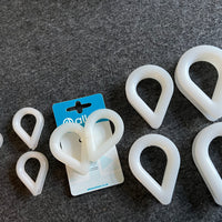11 X NYLON THIMBLES - ROPE SPLICING LOOP REINFORCERS - VARIOUS DIFFERENT SIZES