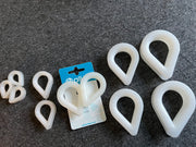 11 X NYLON THIMBLES - ROPE SPLICING LOOP REINFORCERS - VARIOUS DIFFERENT SIZES
