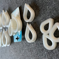 11 X NYLON THIMBLES - ROPE SPLICING LOOP REINFORCERS - VARIOUS DIFFERENT SIZES