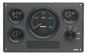 VETUS engine panel type MP34, 12V, with black instruments