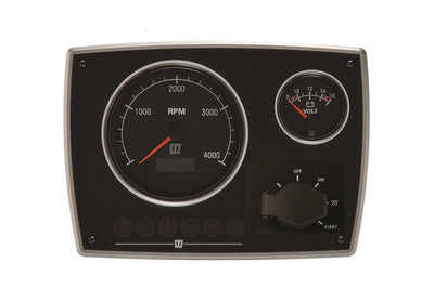 VETUS Stylish aluminium engine panel, 12V, (0-5,000rpm)