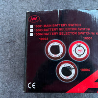 AAA  Compact Battery Isolator Switch 3 POSITION  12V  SURFACE MOUNTED