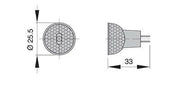 VETUS Halogen bulb MR8