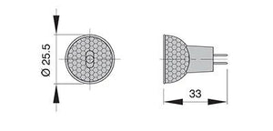 VETUS Halogen bulb MR8