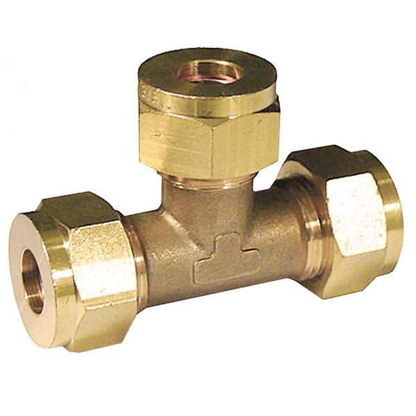 AG Equal Tee Gas Coupling 8mm Compression