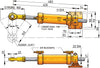 VETUS hydraulic cylinder for 10 mm tubing (MTC12510)