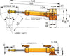 VETUS hydraulic cylinder for 10 mm tubing (MTC5210)