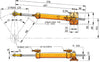 VETUS hydraulic cylinder for 10 mm tubing (MTC7210)