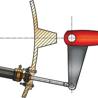 VETUS hydraulic cylinder for transom hung rudders (MTC7210SL)