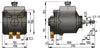 VETUS axial plunger pump with 7 plungers (MTP151B)