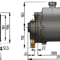 VETUS axial plunger pump with 7 plungers (MTP151B)