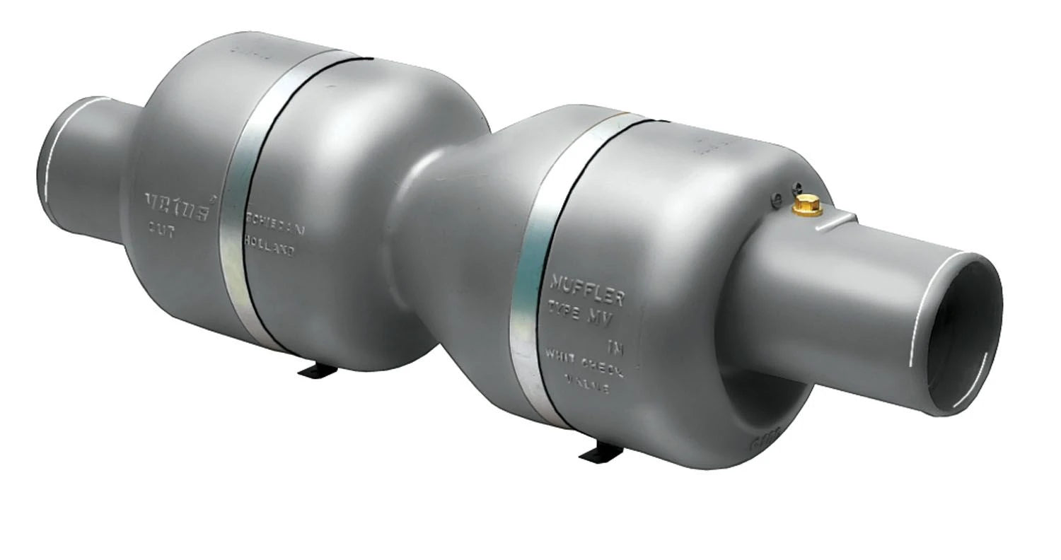 VETUS muffler type MV, 90mm, for high-performance craft