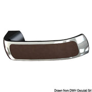LEATHER lockless handle pair w/plates
