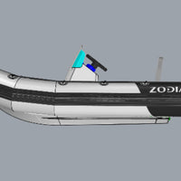 Zodiac MINI OPEN 3.1 Dark Grey Hull with Zodiac  Grey/Black Tubes and Mercury 20HP Engine