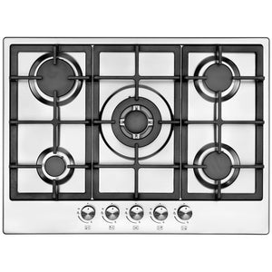 Focal Point Stainless Steel LPG Hob with 5 Burners (70cm)