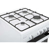 Single Cavity Gas Cooker with 4 Burner Hob (50cm / White / 48L)
