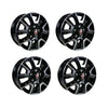 AG Light Alloy Trim Set Black Silver 16 Inch