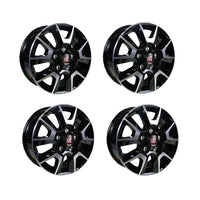 AG Light Alloy Trim Set Black Silver 16 Inch