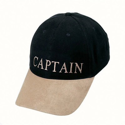 Boat Hat : High Quality Navy and Fawn CAPTAIN Baseball Cap