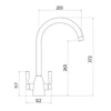 AG Marlo Kitchen Tap in Brushed Nickel