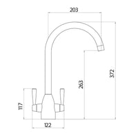 AG Marlo Kitchen Tap in Brushed Nickel
