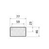 Maypole Amber Reflectors x2 with Fixing Holes (Display Packaging)