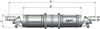 VETUS Rotatable waterlock/muffler type NLP350 (NLP350)