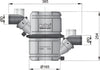 VETUS Dual-stage waterlock with 40mm hose connections, 4.5 litres (NLP40)