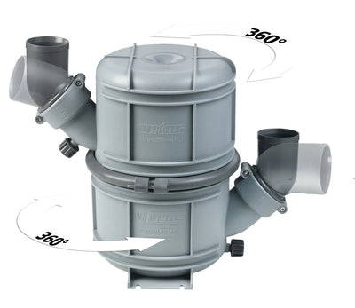 VETUS Dual-stage waterlock with 51mm hose connections, 4.5 litres