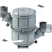 VETUS Dual-stage waterlock with 76mm hose connections, 10 litres