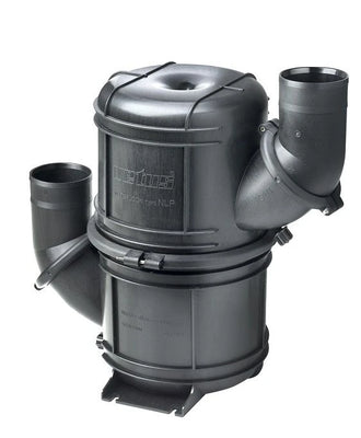 VETUS HD waterlock / muffler type NLP, 90mm, 10 litres, black