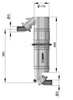 VETUS muffler/gooseneck type NLPG, 51mm hose connections (NLPG50)