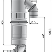 VETUS muffler/gooseneck type NLPG, 60mm hose connections (NLPG60)