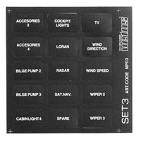 VETUS Set "3" name plates