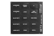 VETUS Set "3" name plates