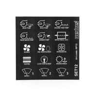 VETUS Set name plates np12 for