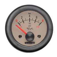 VETUS oil pressure gauge, cream, 24V, cut-out size 52mm