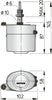 VETUS wiper motor set, incl. wiper motor, arm and blade, 12 Volt (ORW12SET)