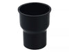Osma Roundline Connector Cast Iron Pipe Black 68mm