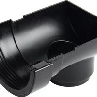 Osma Roundline Stopend Outlet Black 112mm