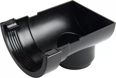Osma Roundline Stopend Outlet Black 112mm