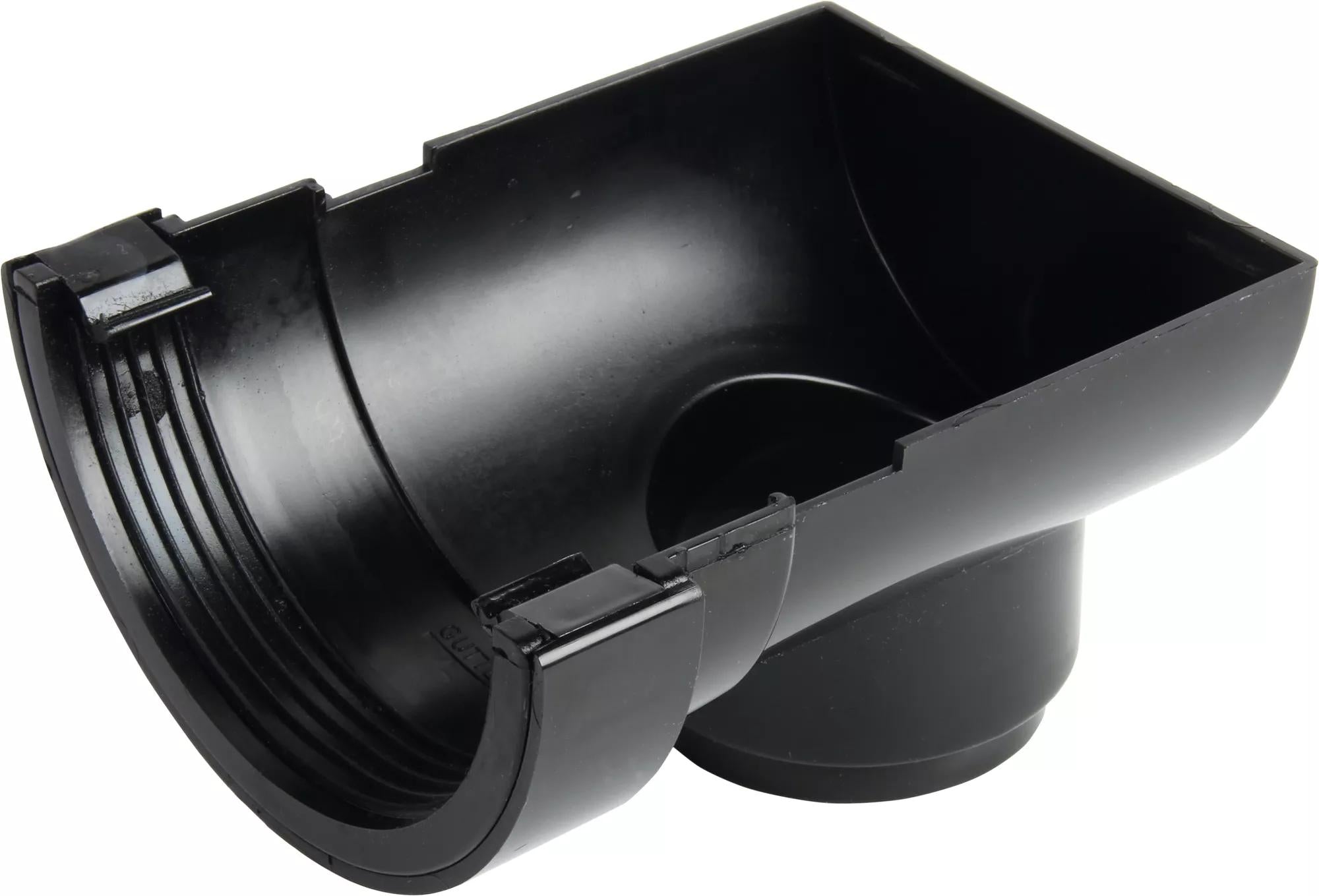 Osma Roundline Stopend Outlet Black 112mm