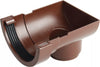 Osma Roundline Stopend Outlet Brown 112mm