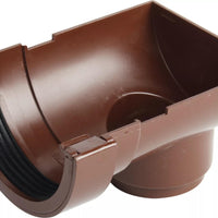 Osma Roundline Stopend Outlet Brown 112mm