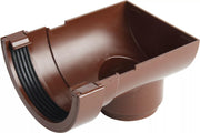 Osma Roundline Stopend Outlet Brown 112mm