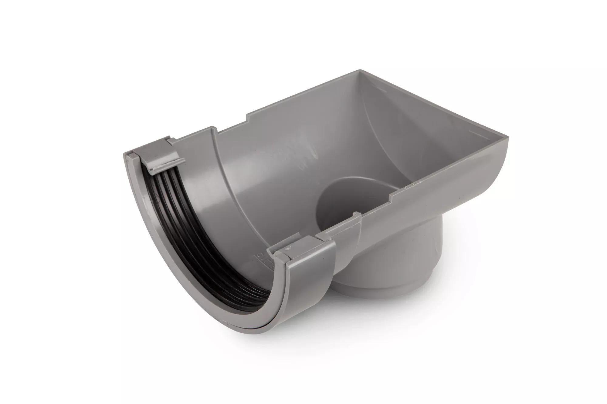 Osma Roundline Stopend Outlet Grey 112mm