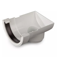 Osma Roundline Stopend Outlet White 112mm