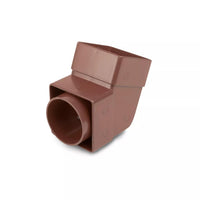 Osma Squareline Pipe Offset Bend Brown 61mm