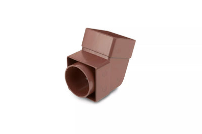 Osma Squareline Pipe Offset Bend Brown 61mm