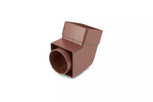 Osma Squareline Pipe Offset Bend Brown 61mm